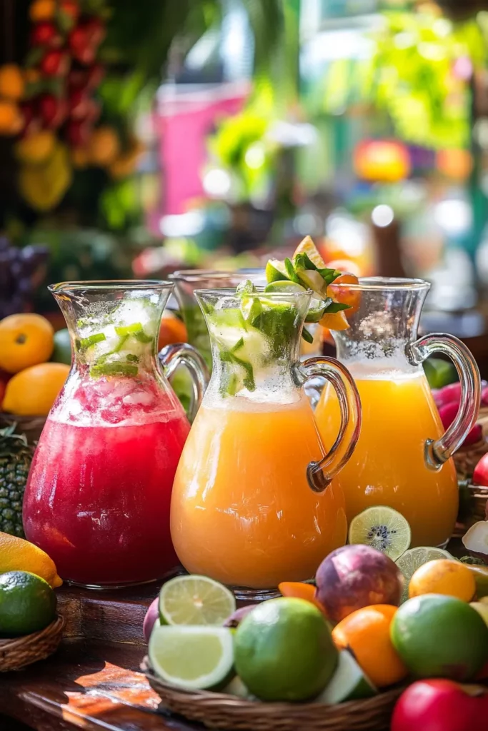 Aguas frescas tradicionales