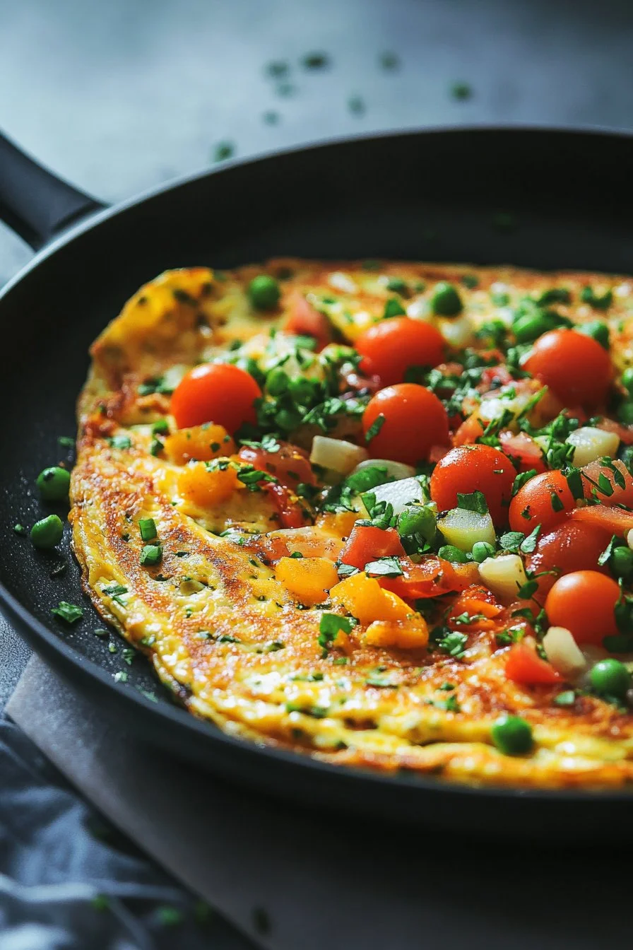 Tortilla de verduras nutritivas