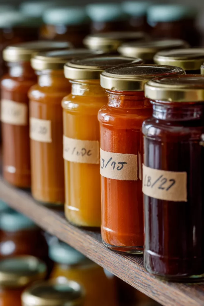 Almacenamiento de Salsas Caseras
