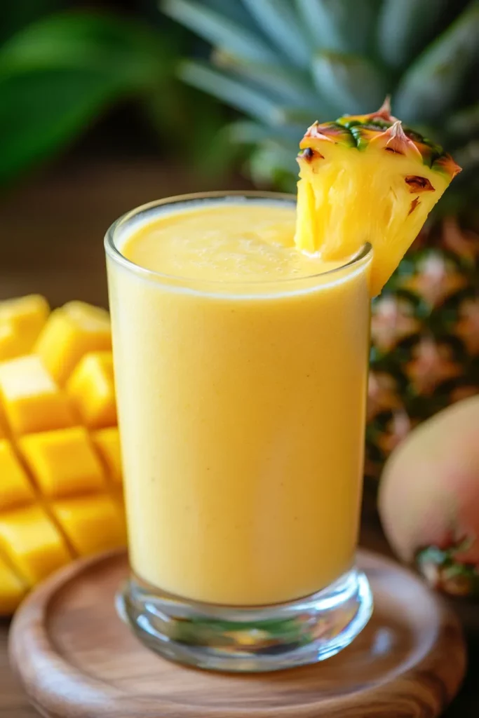 Batido de piña y banana