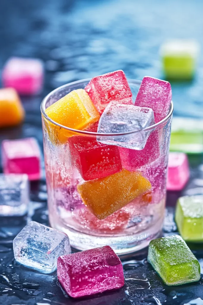 Cubos de hielo con sabor