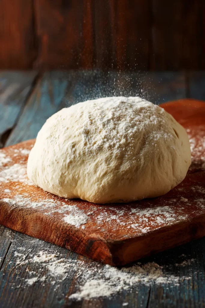 Estirando la masa de pizza