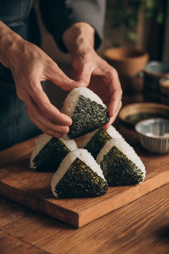 Formando onigiri