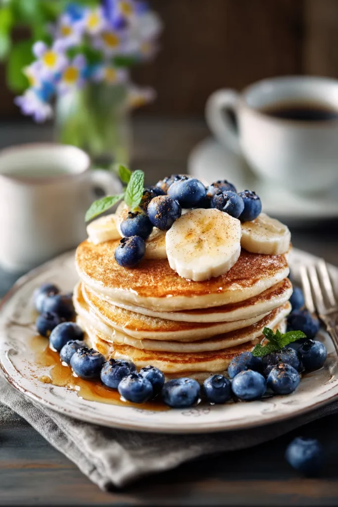 Variaciones de panqueques con frutas