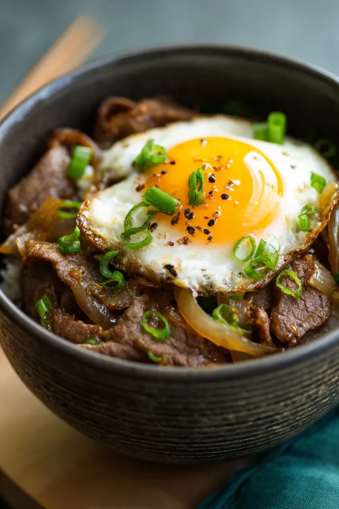 Gyudon Japonés Reconfortante