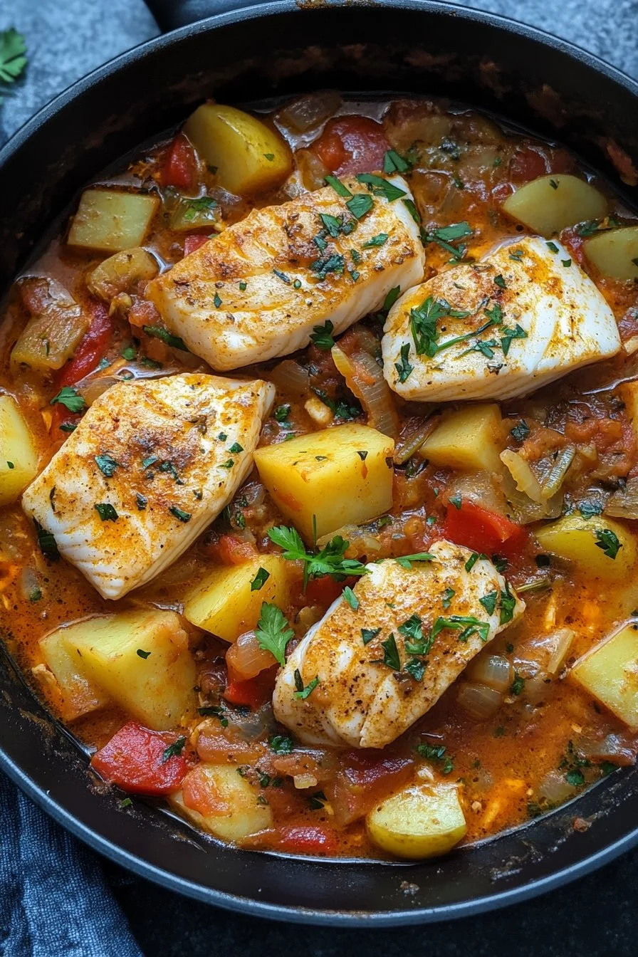 Guiso de merluza con patatas