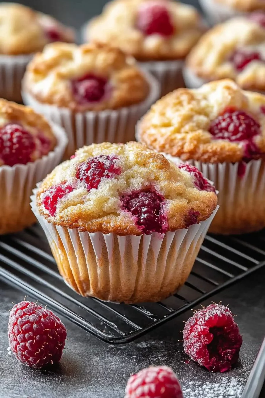 Muffins de Frambuesa con Suero de Leche