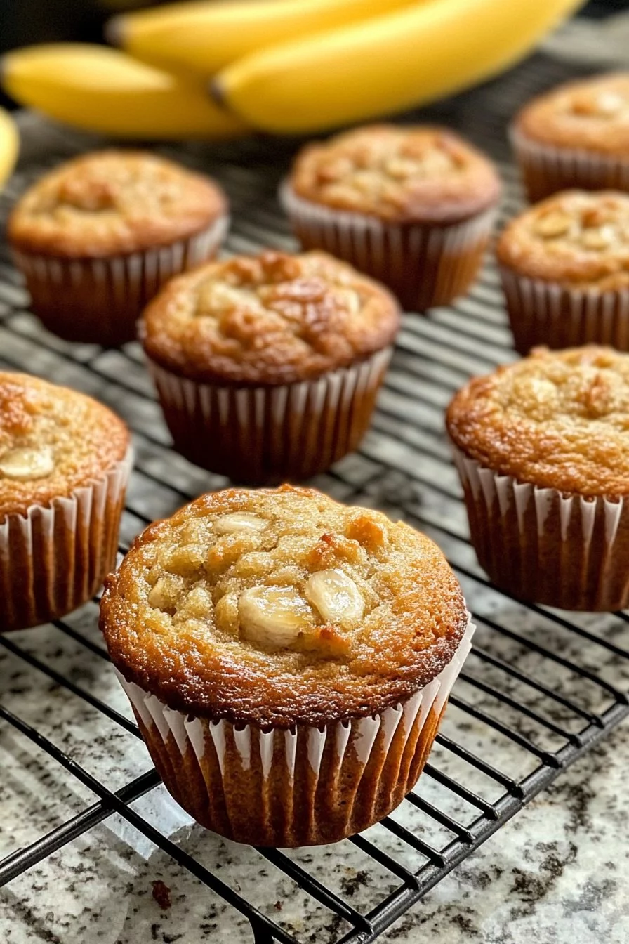 Muffins de Plátano Húmedos