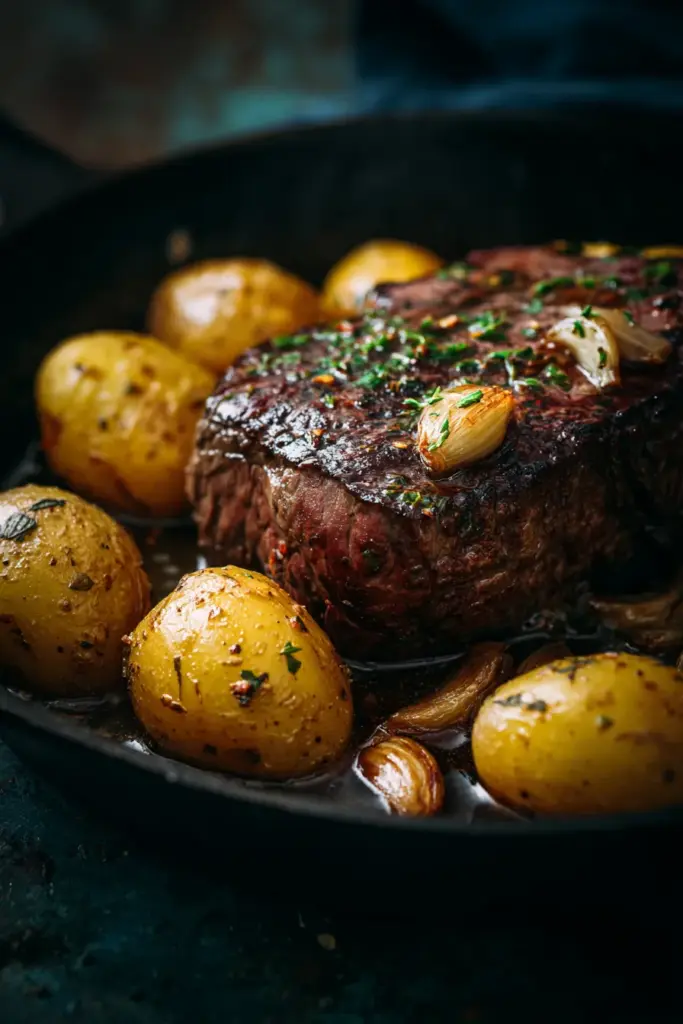 Papas al ajillo y a la sartén