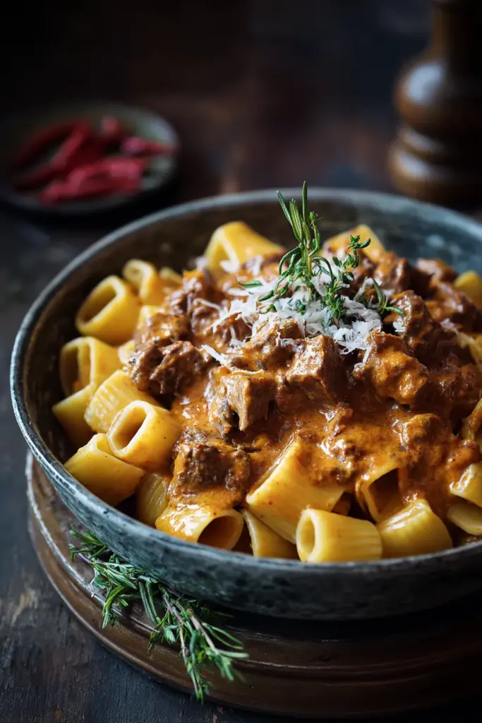 Pasta Cremosa con Carne