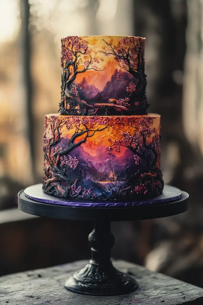 Pastel Pintado a Mano