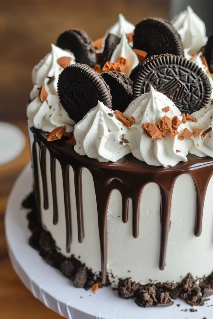 Pastel de goteo de Oreo