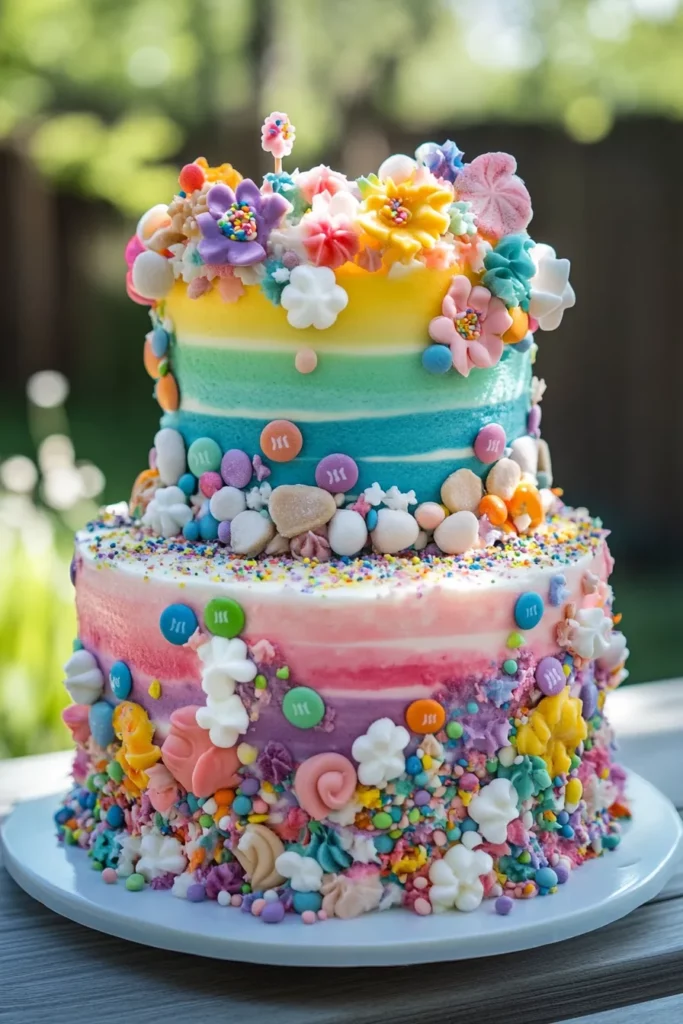 Pasteles con Dulces Creativos