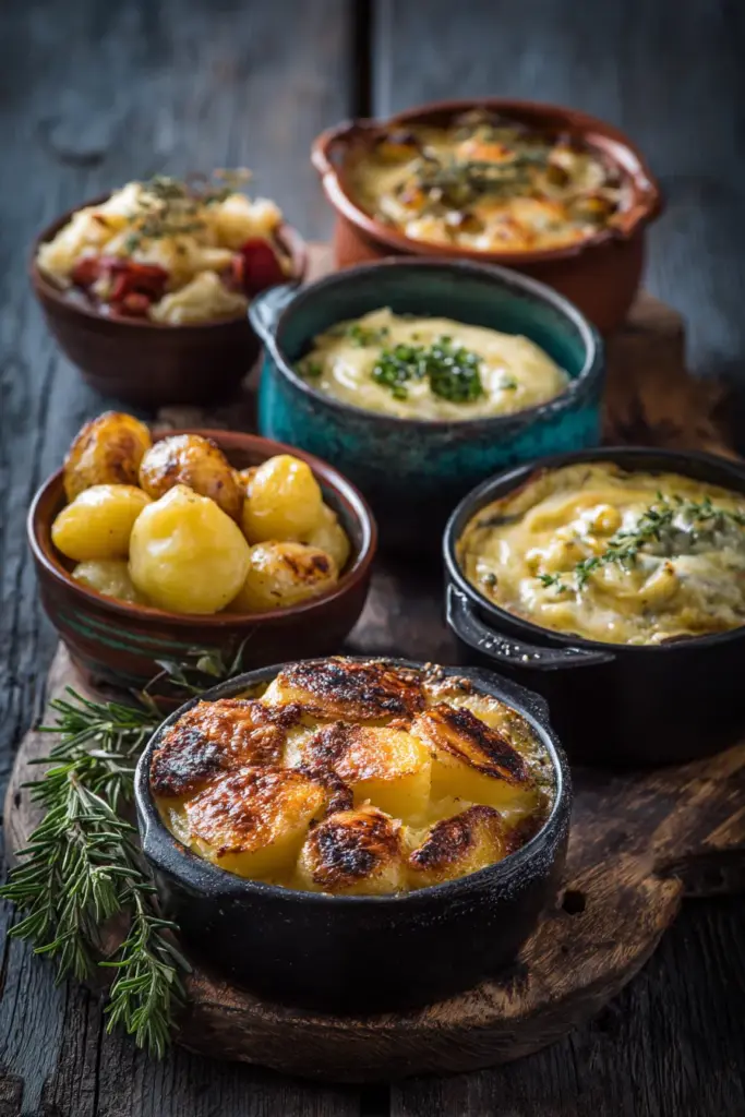 Platos internacionales con papas