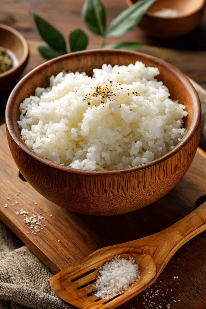 Preparando arroz para sushi