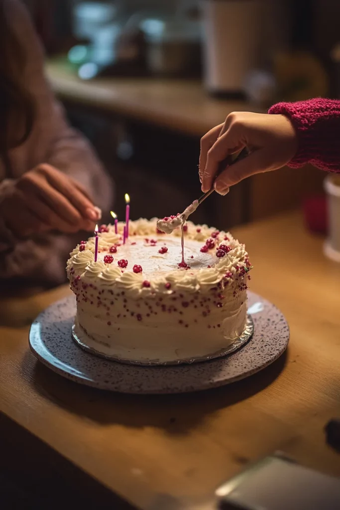 Primer pastel de cumpleaños casero