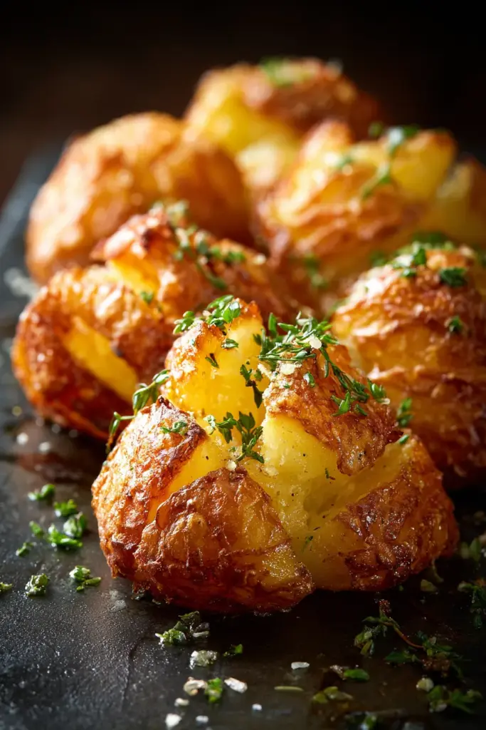 Puré de papas crujientes