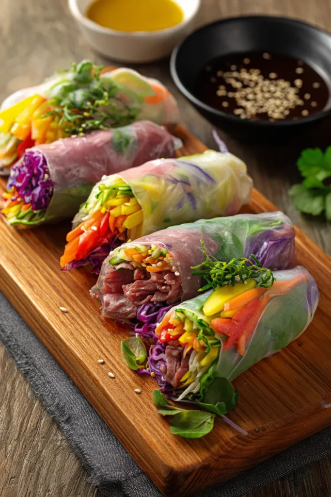 Rollos de papel de arroz