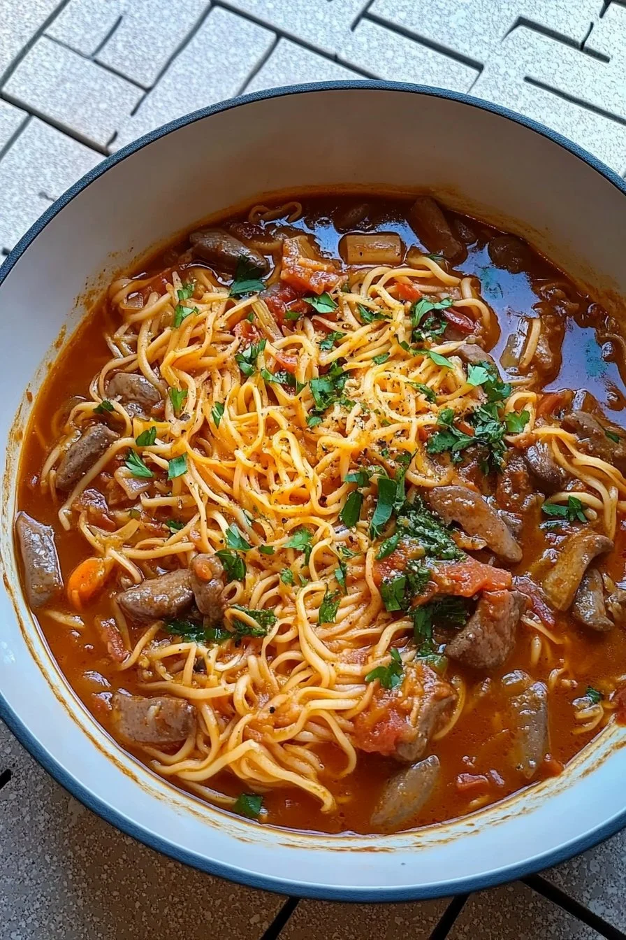 Fideos a la cazuela