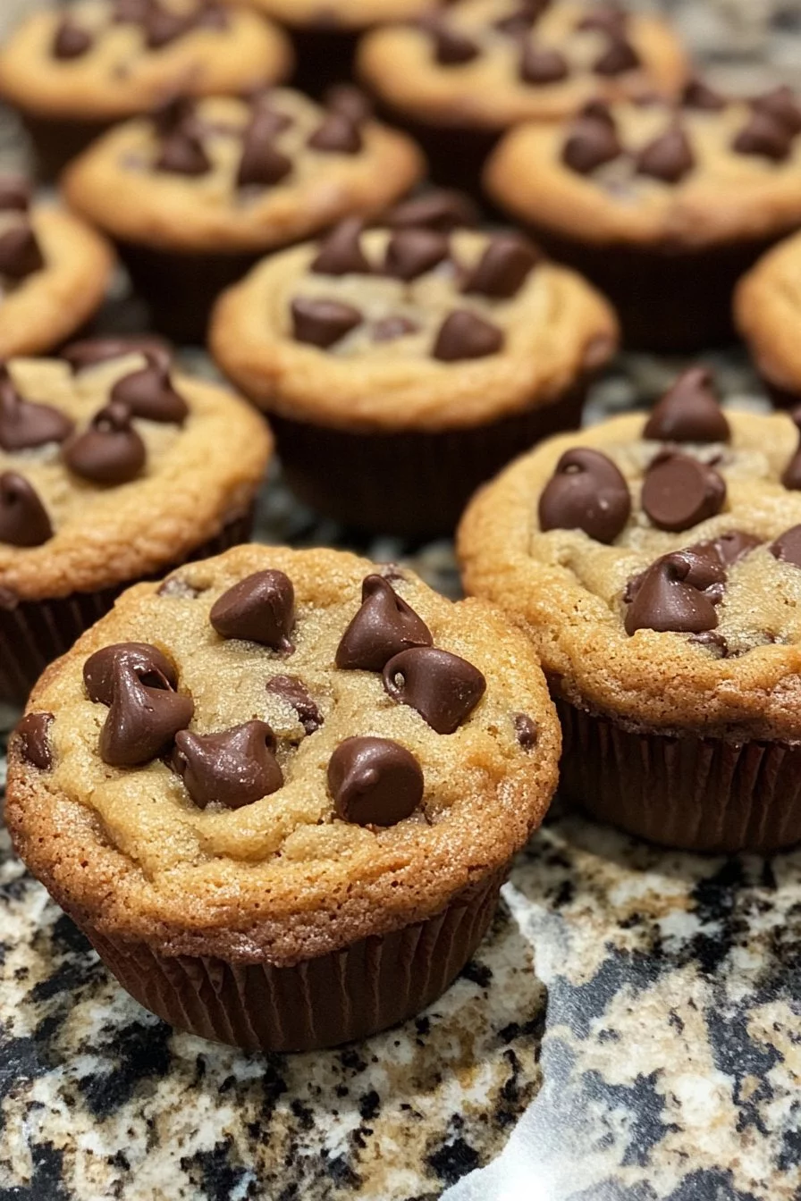 Tazas de Galletas con Chispas de Chocolate