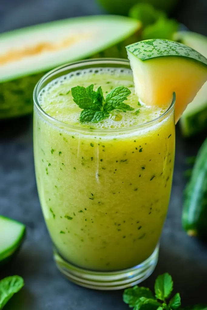 Smoothie pepino y melón