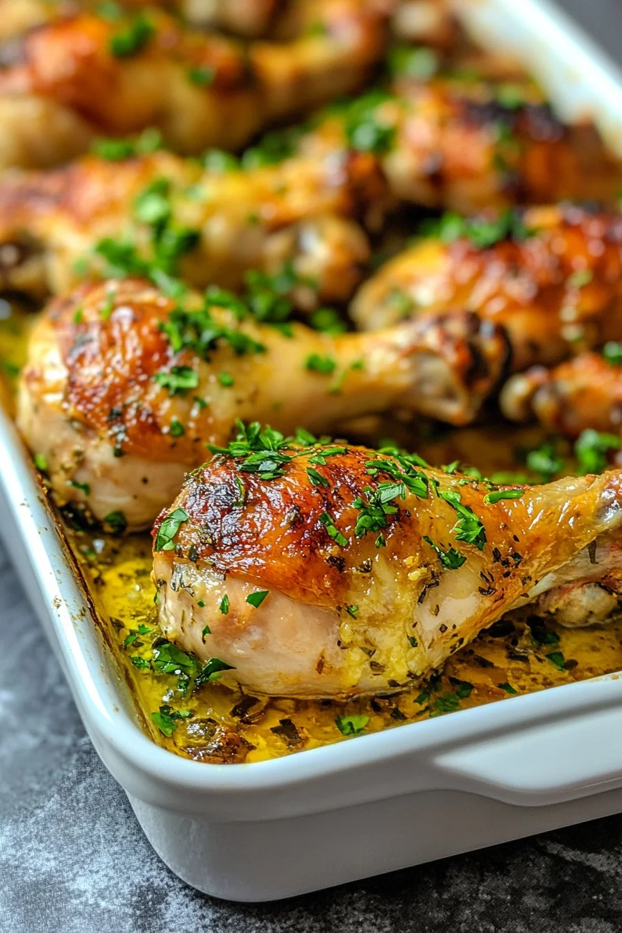 Piernas de pollo horneadas