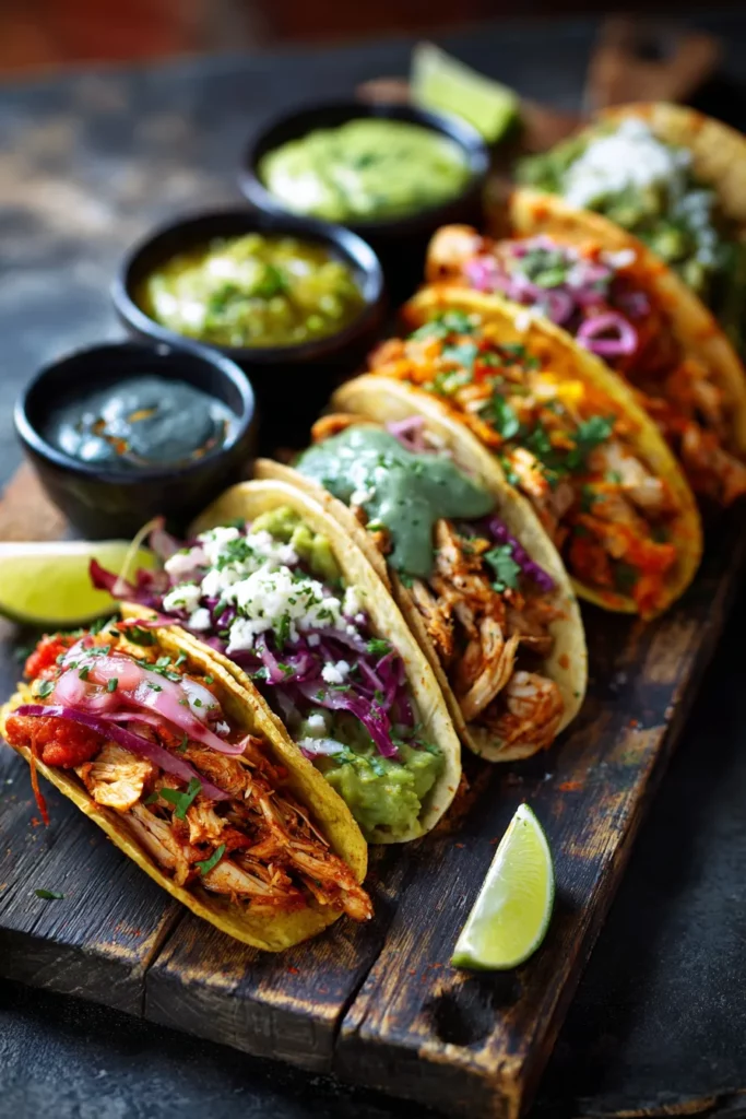 Variedad de Tacos Mexicanos
