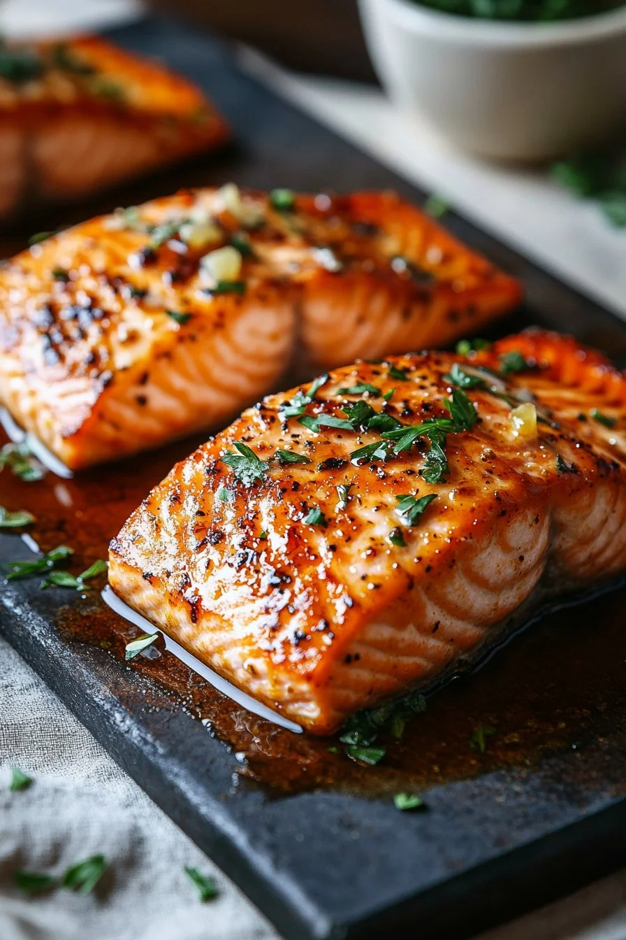 Salmón con Miel y Ajo (¡La Mejor Receta!)