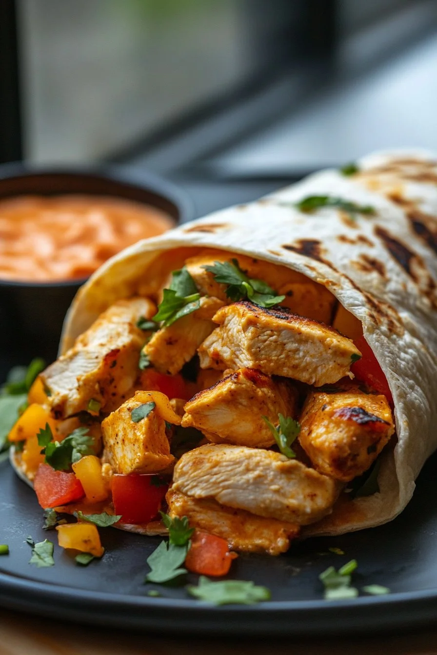 Burrito de Pollo a la Parrilla con Aderezo Chipotle Ranch