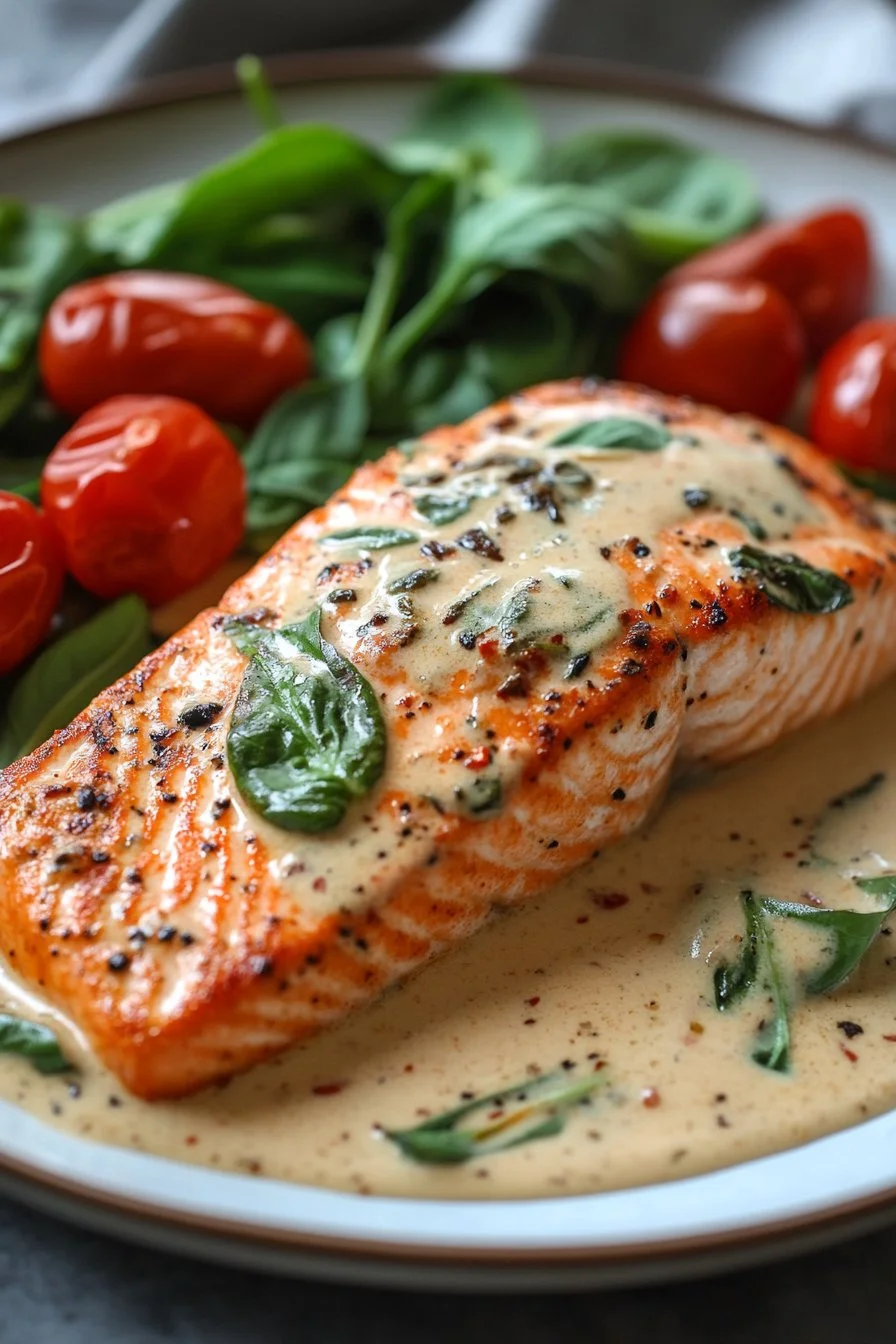 Receta de Salmón Toscano Cremoso - La Mejor Receta de Salmón