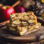 Barras de tarta de manzana