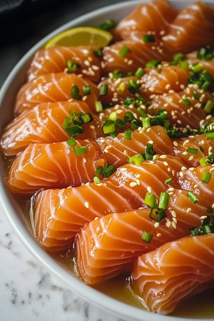Sashimi de Salmón Cítrico