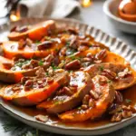 Camote de Navidad Glaseado Con Canela Especiada y Nueces Caramelizadas