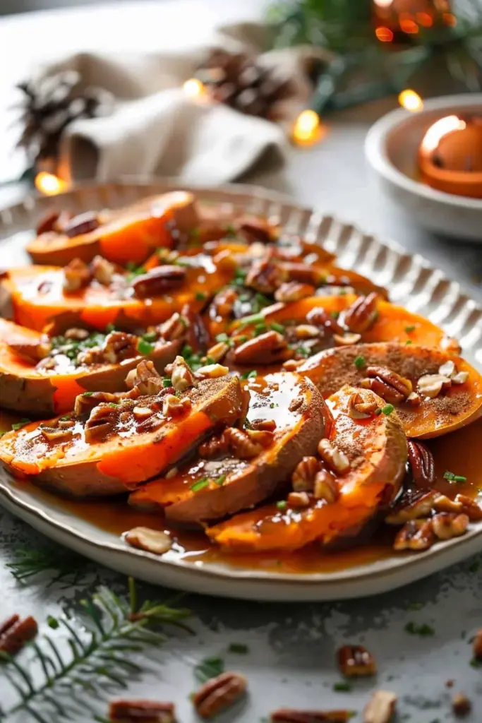 Camote de Navidad Glaseado Con Canela Especiada y Nueces Caramelizadas¡Festín Navideño con Sabor Explosivo! 7 Camote de Navidad Glaseado Con Canela Especiada y Nueces Caramelizadas¡Festín Navideño con Sabor Explosivo!