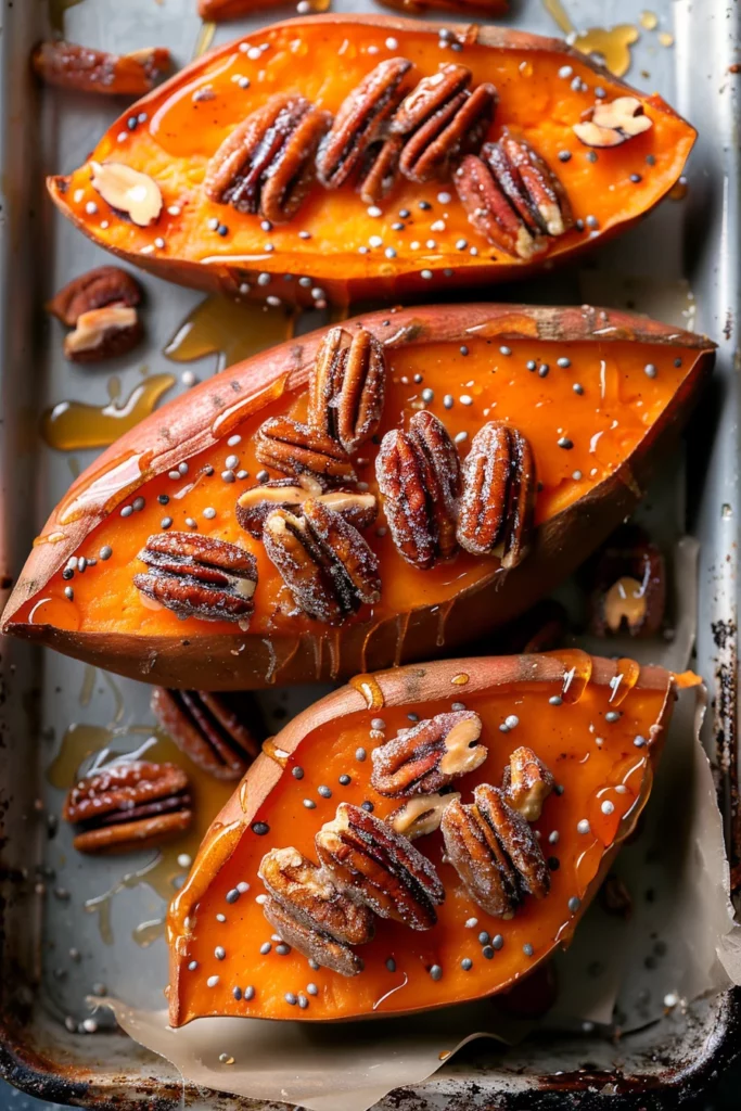 Camote Especiado Con Glaseado de Miel Canela y Nuez Tostada - ¡Explota tu paladar con este manjar!