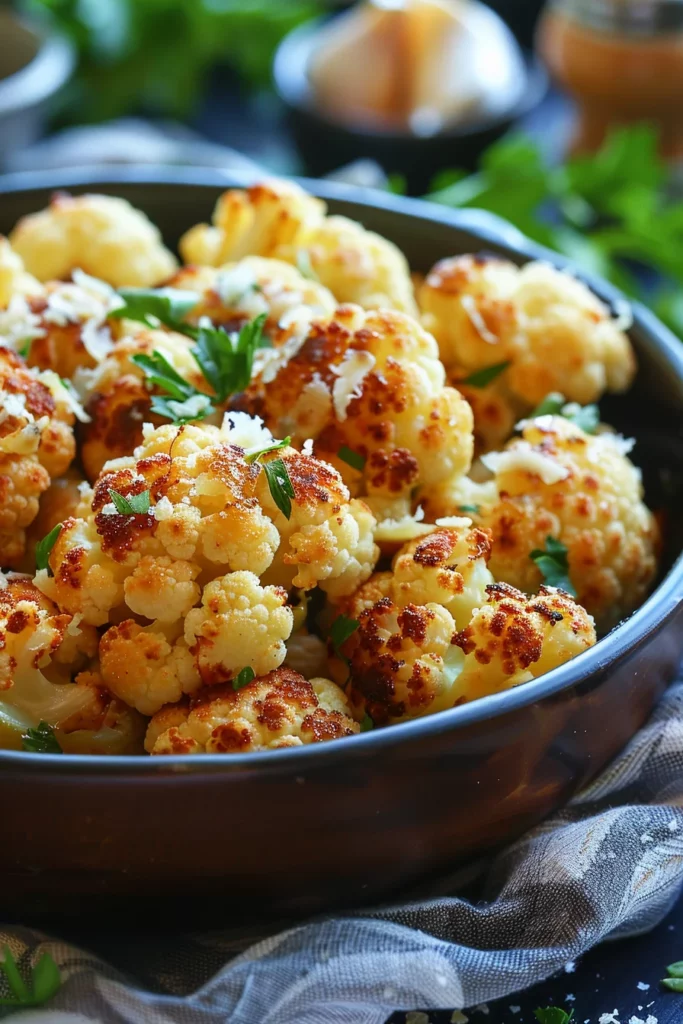 Coliflor Asadas Crujiente Con Ajo y Parmesano: ¡El Plato Perfecto Para Sorprender!