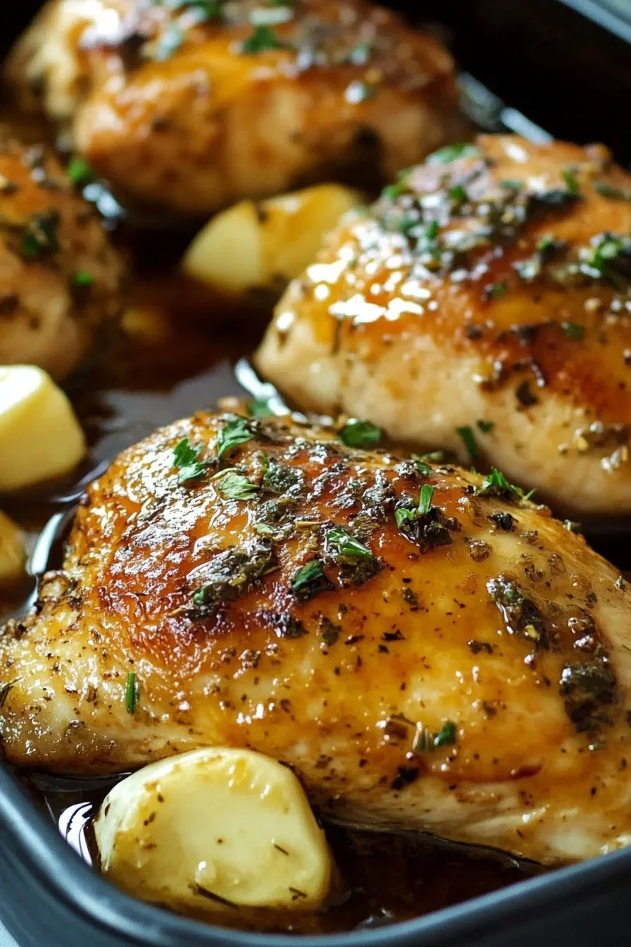 Pechugas de Pollo al Horno con Mantequilla y Ajo