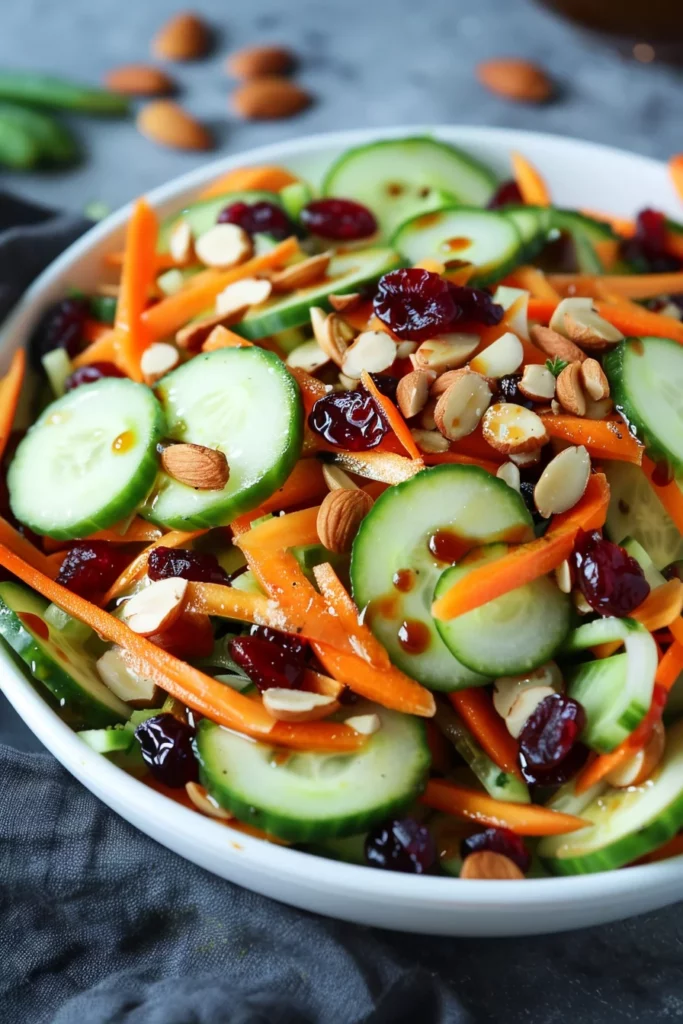 Ensalada Crujiente de Pepino y Zanahoria: ¡Sabor Explosivo para Navidad!