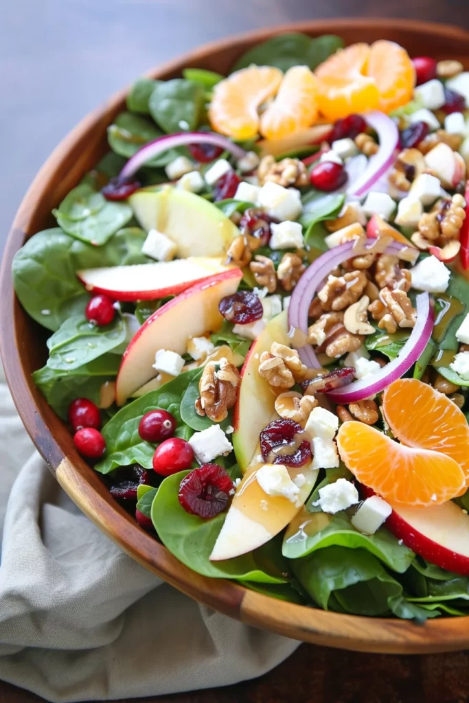 Ensalada Fresca Navideña con Vinagreta de Mostaza y Miel: ¡Sabor Explosivo para Tu Cena!