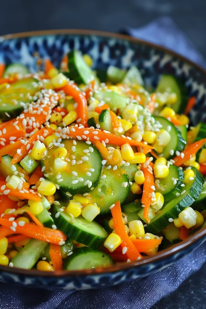 Ensalada Refrescante de Pepino y Zanahoria: ¡Sabor Explosivo para tu Paladar!