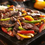 Fajitas de Steak en Blackstone