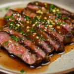 Filete con Salsa de Ajo Cremosa