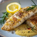 Filete de Pescado con Salsa de Mostaza y Limón