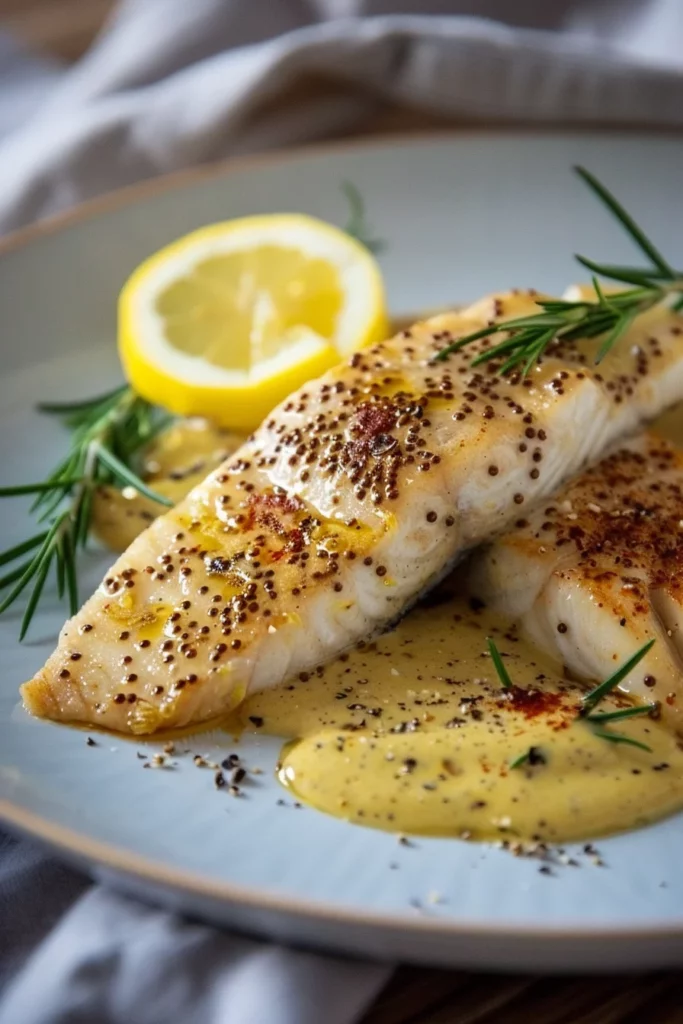 Filete de Pescado con Salsa de Mostaza y Limón: ¡Sabor Excepcional en Minutos!