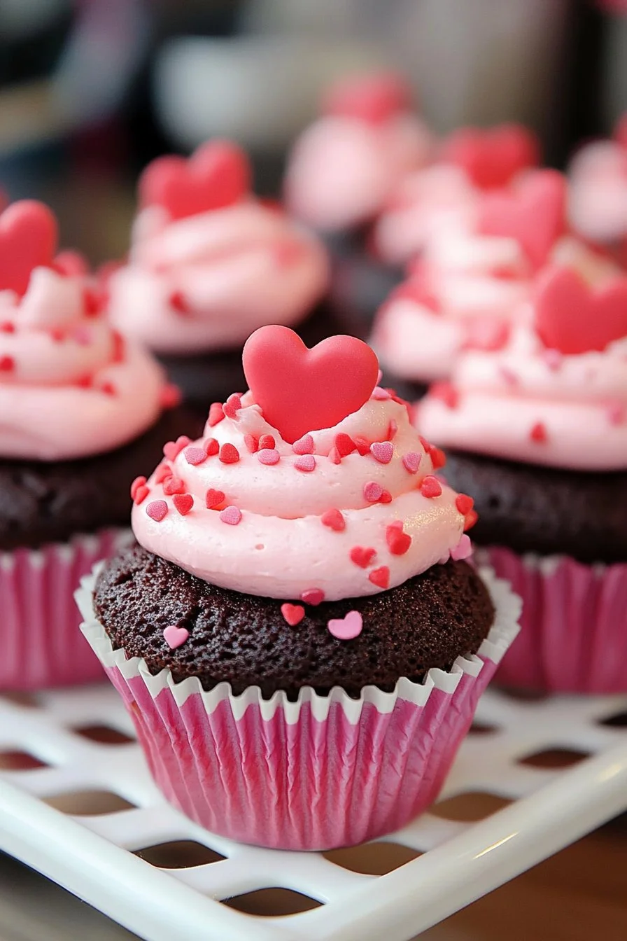 Cupcakes del Día de San Valentín