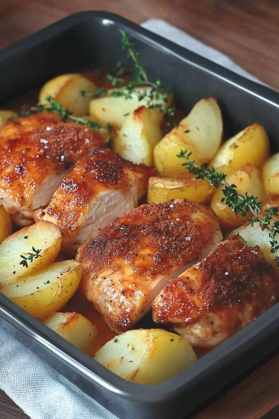 Pollo con Papas al Horno