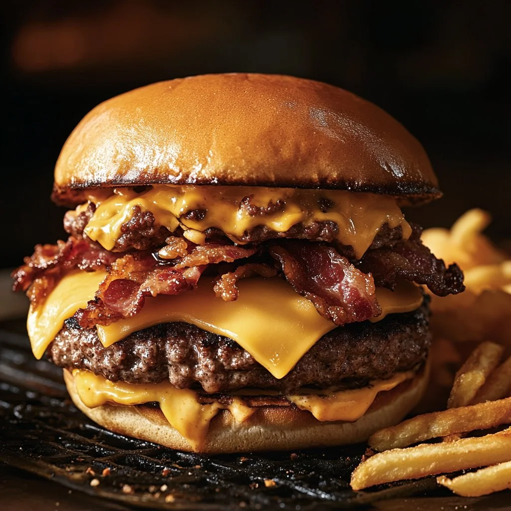 Hamburguesas Smash jugosas y deliciosas en un plato