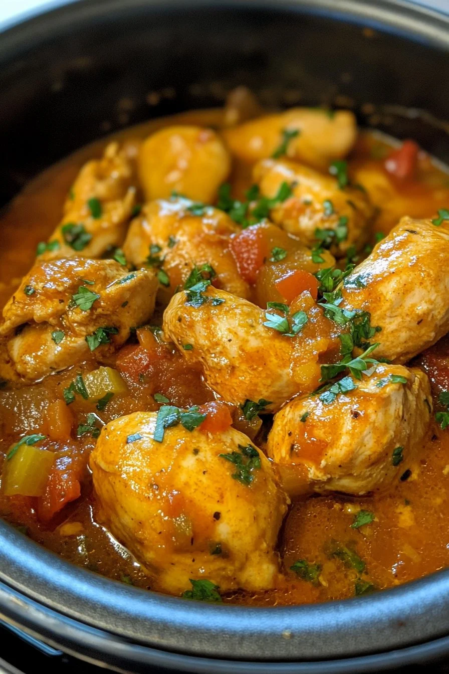 Pollo Cásame en Olla de Cocción Lenta