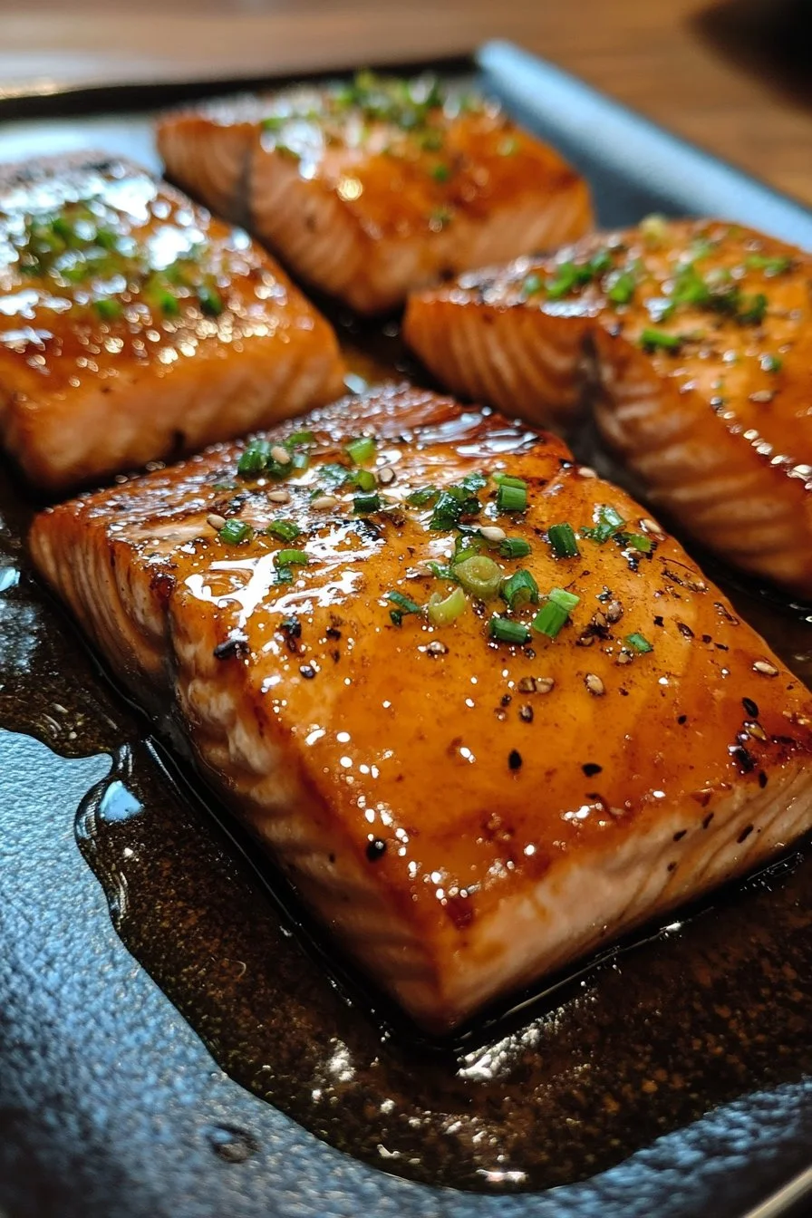 Salmón con Salsa de Soja y Miel
