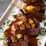 Lomo de Carne en Salsa BBQ Con un Toque de Naranja
